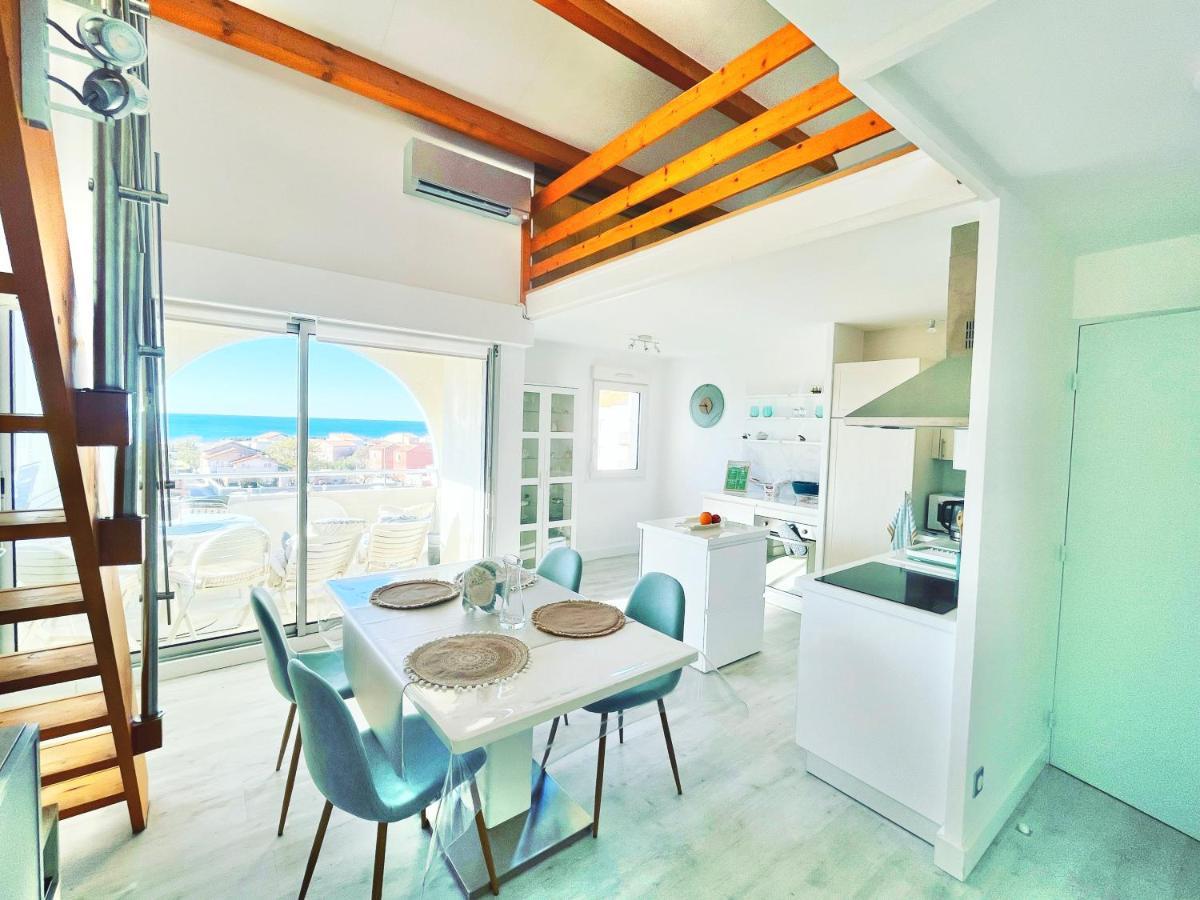 La Sirene - Loft Moderne Et Lumineux Avec Vue Panoramique Sur Mer Mediterranee Et Port De Plaisance Frontignan Exterior foto
